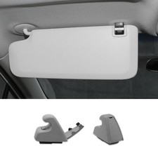 2pcs Sun Visor Support Clip Retainer Interior Sun Visor Hook Clip Color Gray