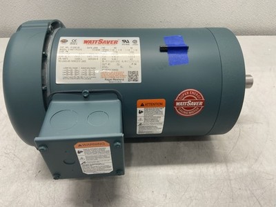 Leeson C-Face Electric Motor 3 Phase 1-1/2 HP 1750 RPM 121066.00 C145T17FC37E
