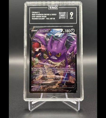 2022 Lost Origin Full Art CROBAT V #TG20 TAG 9