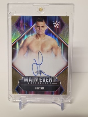 Topps 2026 Chrome WWE Gunther Main Event Autographs Auto MEA-GT /50 RAW