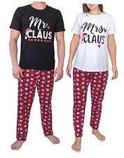His and Hers Matching Mr  Mrs Claus Pajama Set Christmas XX-Large Mr Claus