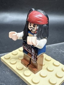 LEGO Captain Jack Sparrow Minifigure 4191 4192 4183 poc001 POTC Pirate CMF Lot 