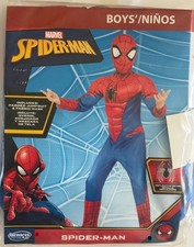 MARVEL Spider-Man Official Boys Youth Halloween Costume, Boys Size M 8 