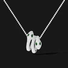 APM MNC Snake-Shaped Necklace for Women with Personality and Temperament