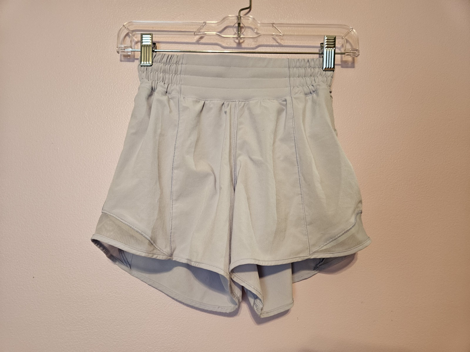 Lulemon Hotty Hot High Rise Shorts in Soft Powder Blue