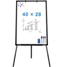 Portable Dry Erase Whiteboard Easel Stand Adjustable Height 40x28 Inches