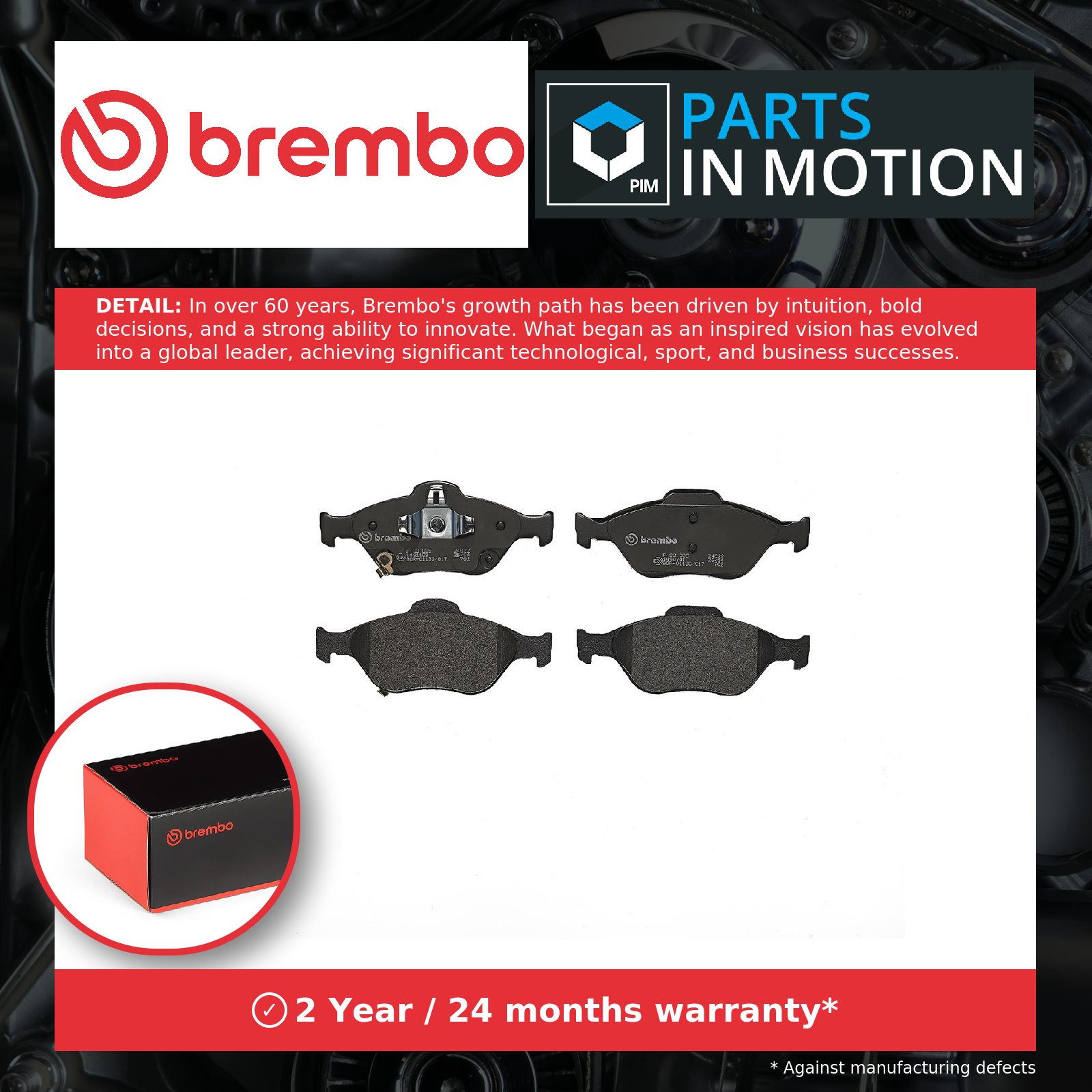 ✅Fits BREMBO KLOCKI SZCZEKI CYLINDERKI P 83 085 BRAKE PADS TOYOTA YA ⭐UK Seller⭐ - Image 2