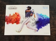 CHRISTIAN PACHE 2021 Panini Prizm COLORBLAST case hit insert Braves