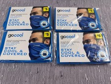    4 pack Go Cool Multi-Functional Face Cover 3-1 neck gaiter headband cooling