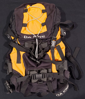 Dakine Poacher Pack - Black Orange Hi Viz Outdoor Backpack Hiking Winter Sports