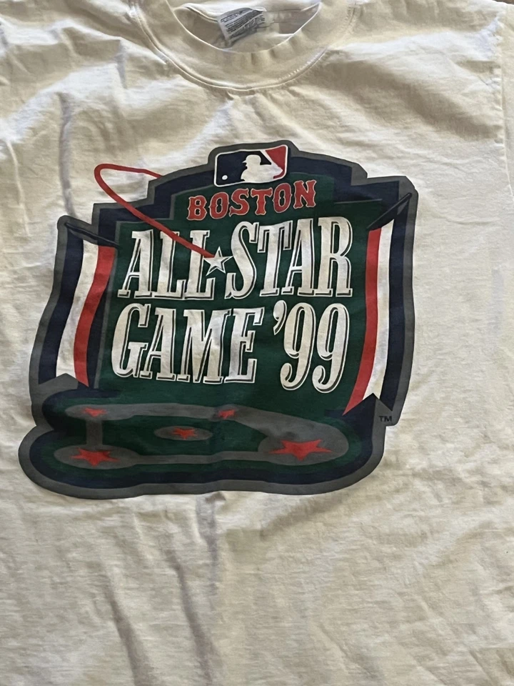 Vintage MLB 1999 Boston Fenway All-Star Game White T-Shirt Men's Size Medium - Image 2 of 4