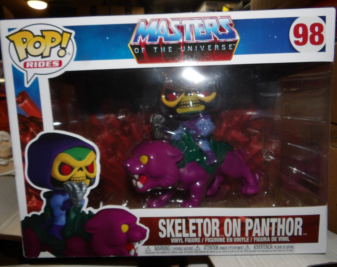 Funko Pop! Rides: Masters Of The Universe - Skeletor On Panthor #98 New!!!