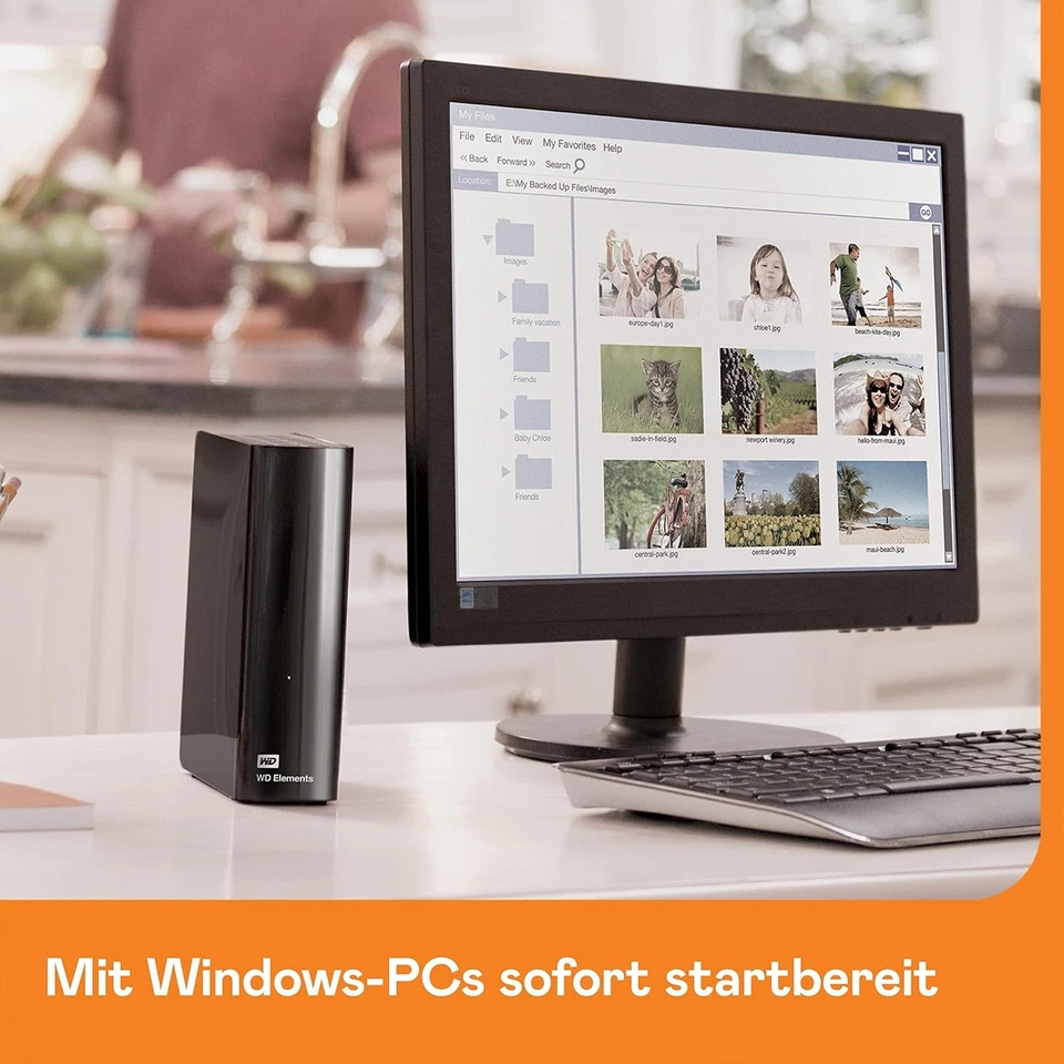 WD 6TB Elements Desktop External Hard Drive - USB 3.0 - Image 2 of 4