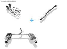  Edelstahl Duplex Racing-Anlage Opel Insignia Sports Tourer 2.8l 4x4 je 100mm