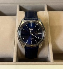 Vintage Seiko 5 Automatic 7009-4040 Blue Dial 37mm Men’s Watch Day Date Japan