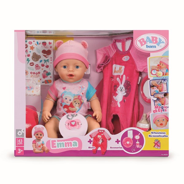 BABY BORN EMMA + TUTINA 43CM