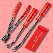 3PCS Auto Trim Clip Remover Tool Removal Pliers Fastener Door Panel Retainer New