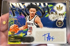 2024-25 Court Kings Trey Alexander Rookie Fresh Paint Auto /125 Card RC