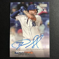 2023 Topps Stadium Club Baseball Base Rookie On Card Auto Donny Sands Tigers RC