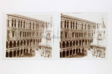 Venecia Venecia Venecia Italia Amateur Foto Placa de Vidrio N8 Estéreo Ca 1920