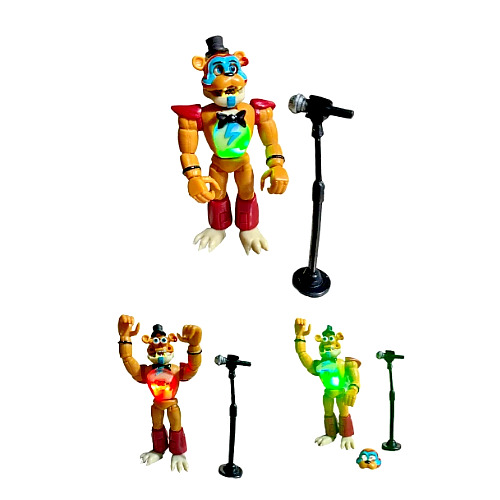 mexican BUNDLE GLAMROCK figure 5.77 FNAF five nights at freddys SECURITY  BREACH