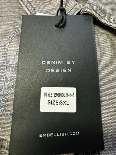 Embellish Denim Saka Jacket. EMBHOL21-1-5-3XL. 🔥NWT🔥 image 5