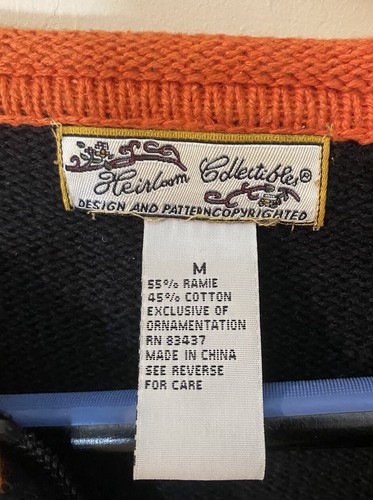 heirloom collectibles sweater Halloween Vintage M - Picture 6 of 8