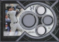 2018 Topps Museum Collection DEREK JETER Primary Pieces Quad Relic Legend /25