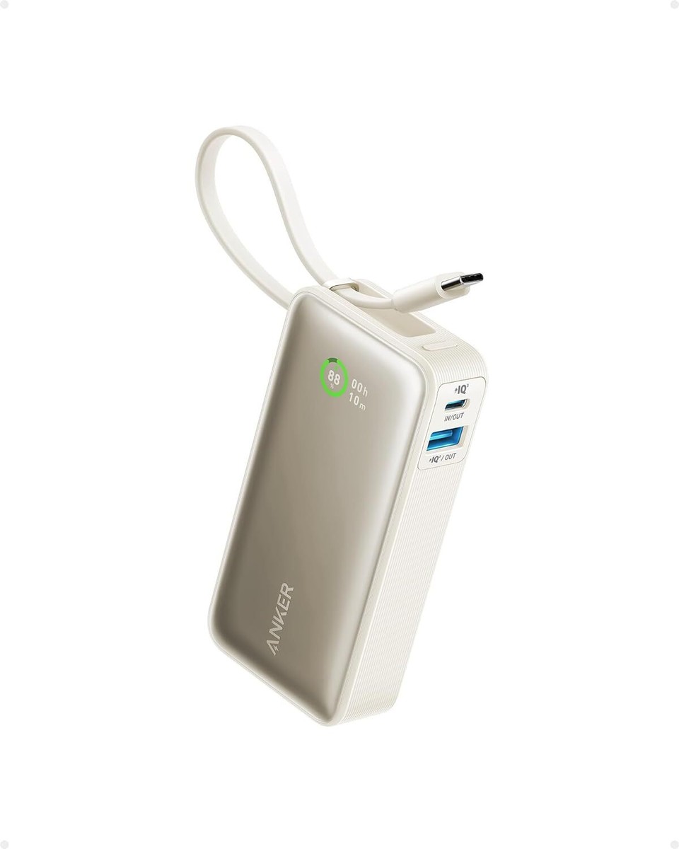 Anker Nano Power Bank USB-C Cable 10000mAh Portable Charger PD 30W