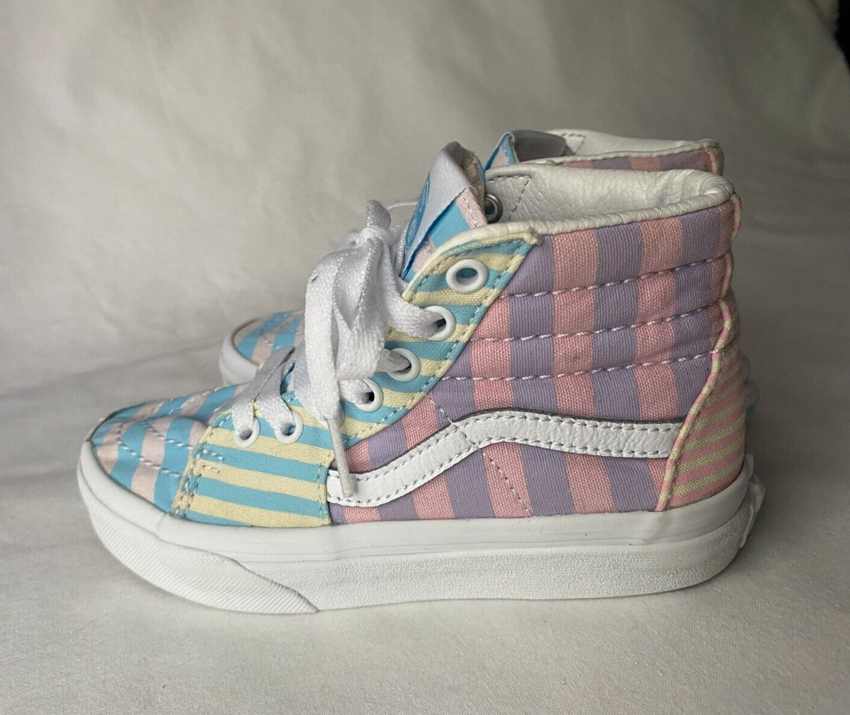 High Top Vans Rainbow Rainbow Colorblock Vans Sk8 Hi Mte Pastel