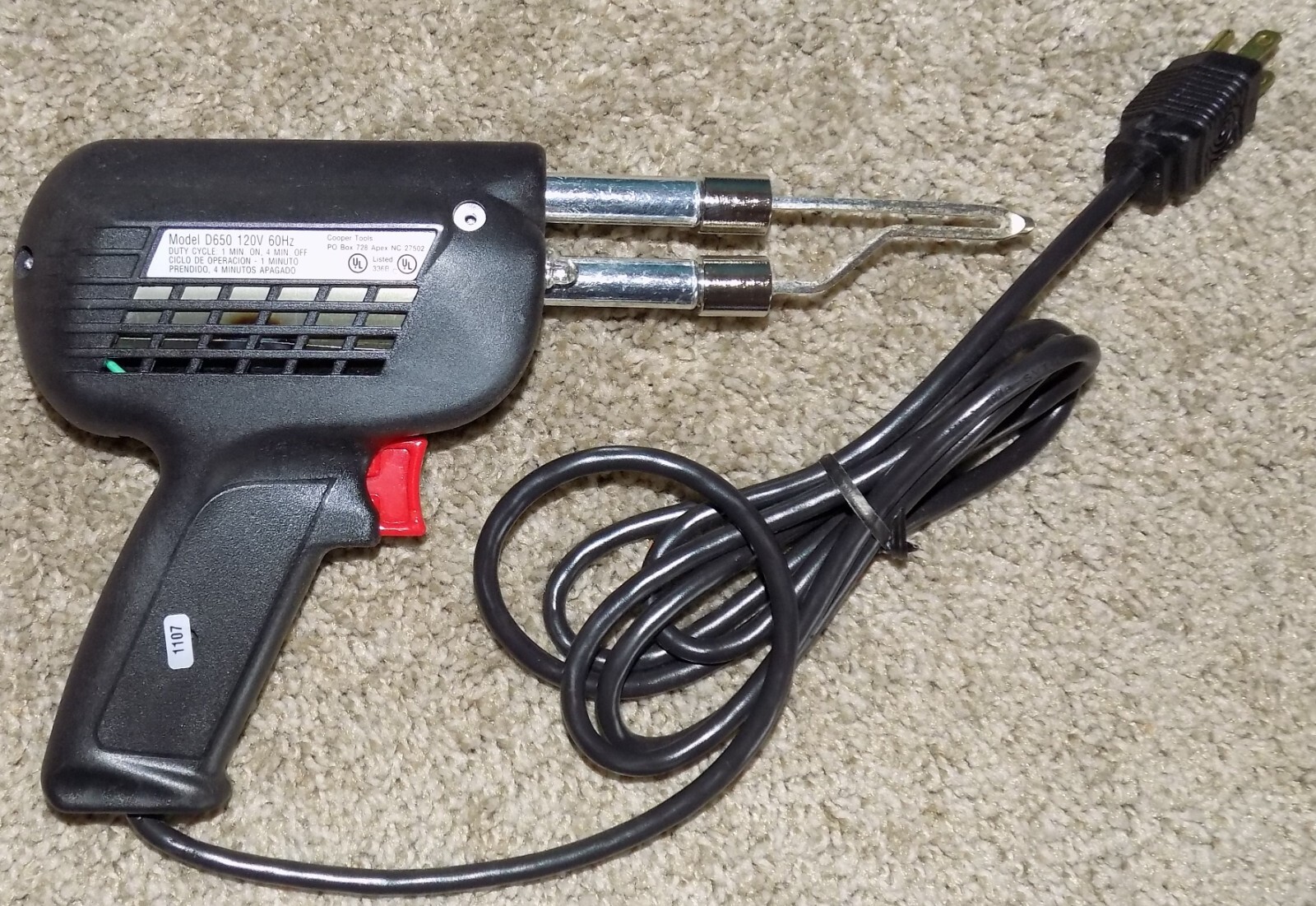 Weller Model D650 Dual Heat Soldering Gun 300/200W NEW eBay