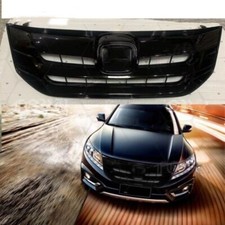 Front Upper Grill Bumper Black Grille Replace...