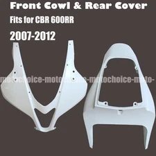 Unpainted Front Upper & Rear Tail Cowl Fairing For HONDA CBR600RR 2007-2012 07