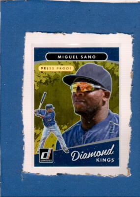 2017 Donruss Gold Press Proof #17 Miguel Sano MINT SER/99 Twins Diamond ID:41380