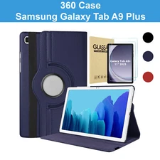 For Samsung Galaxy Tab A9 Plus 2023 360 Degree Swiveling Stand Protective Cover