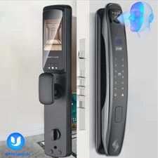 Door Lock Security Camera Monitor Intelligent Fingerprint Password Biometric New