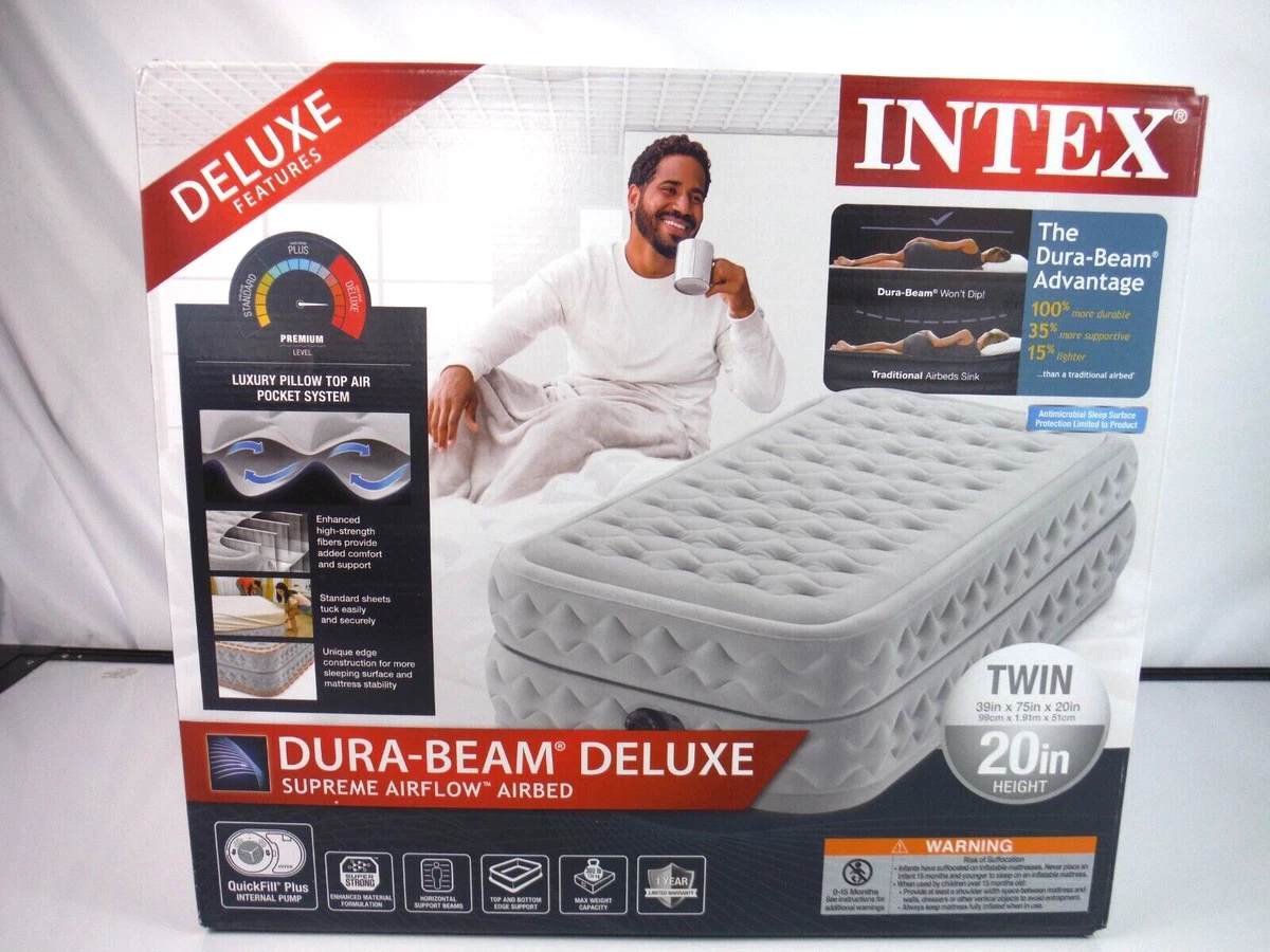 Intex - cama de aire doble Supreme Air-flow con Fiber-Tech