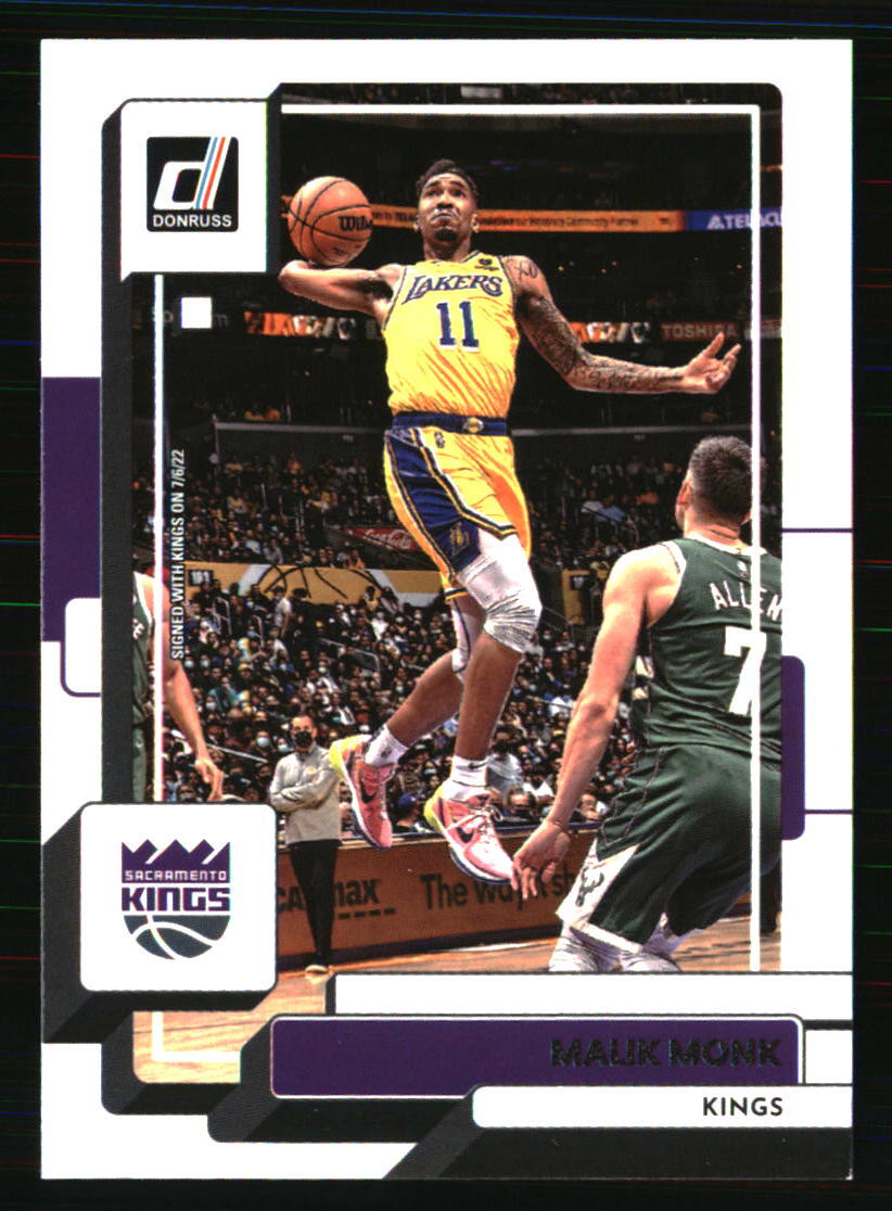 Malik Monk 2022-23 Donruss #141 BASKETBALL Card
