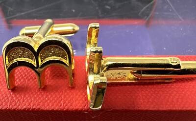 Windsor Cufflinks Made In England Gold Tone