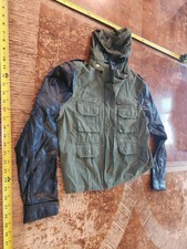 Finesse Army Green Utility Jacket With Hood Size Medium #s126