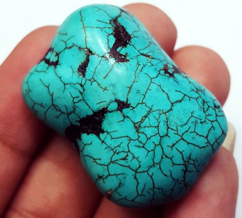 Pendentif Homme En Turquoise Naturelle D'Arizona - 8.15 Carats, Argent Sterling 925, Forme Asymétrique, Certifié