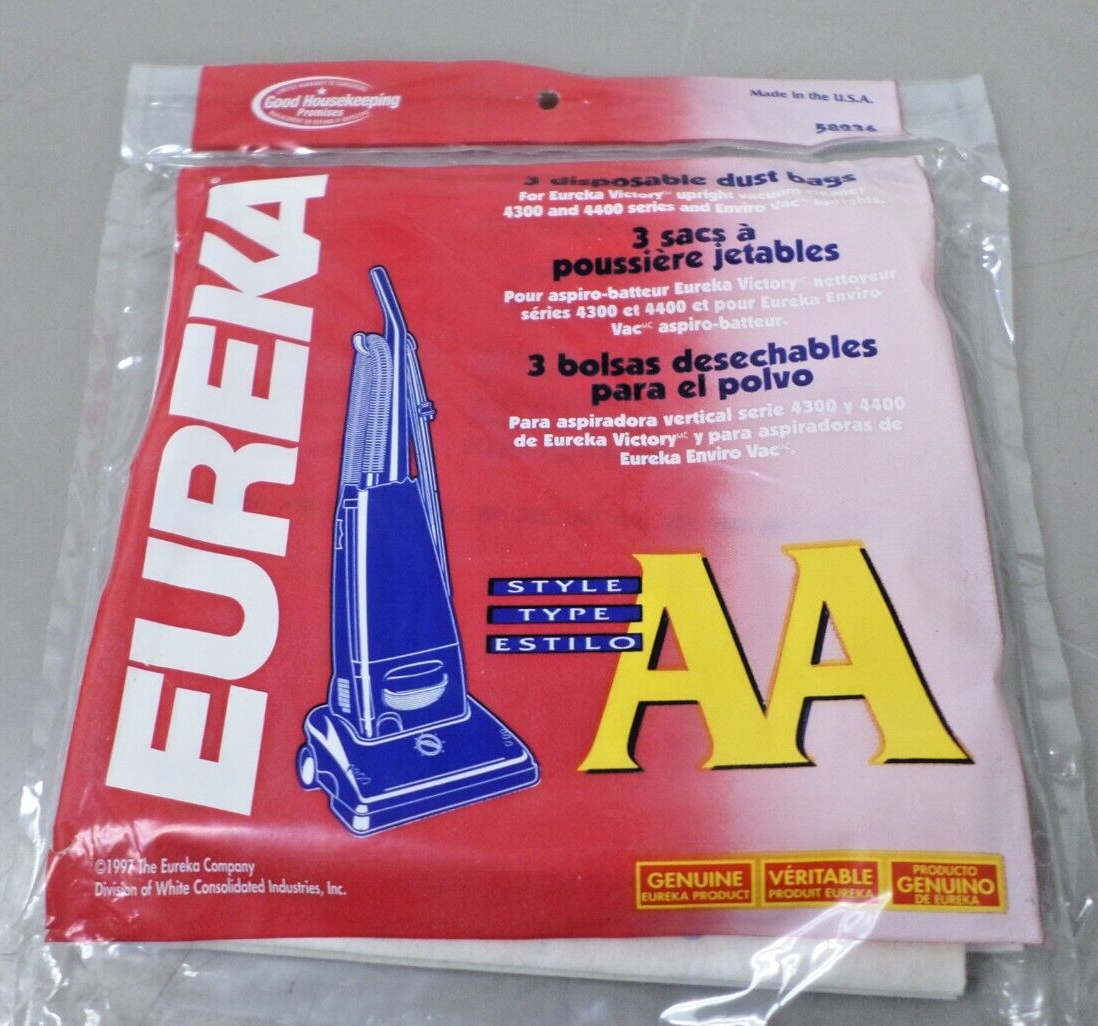 Package of 3 Eureka 58236 Style AA Vacuum Bags eBay