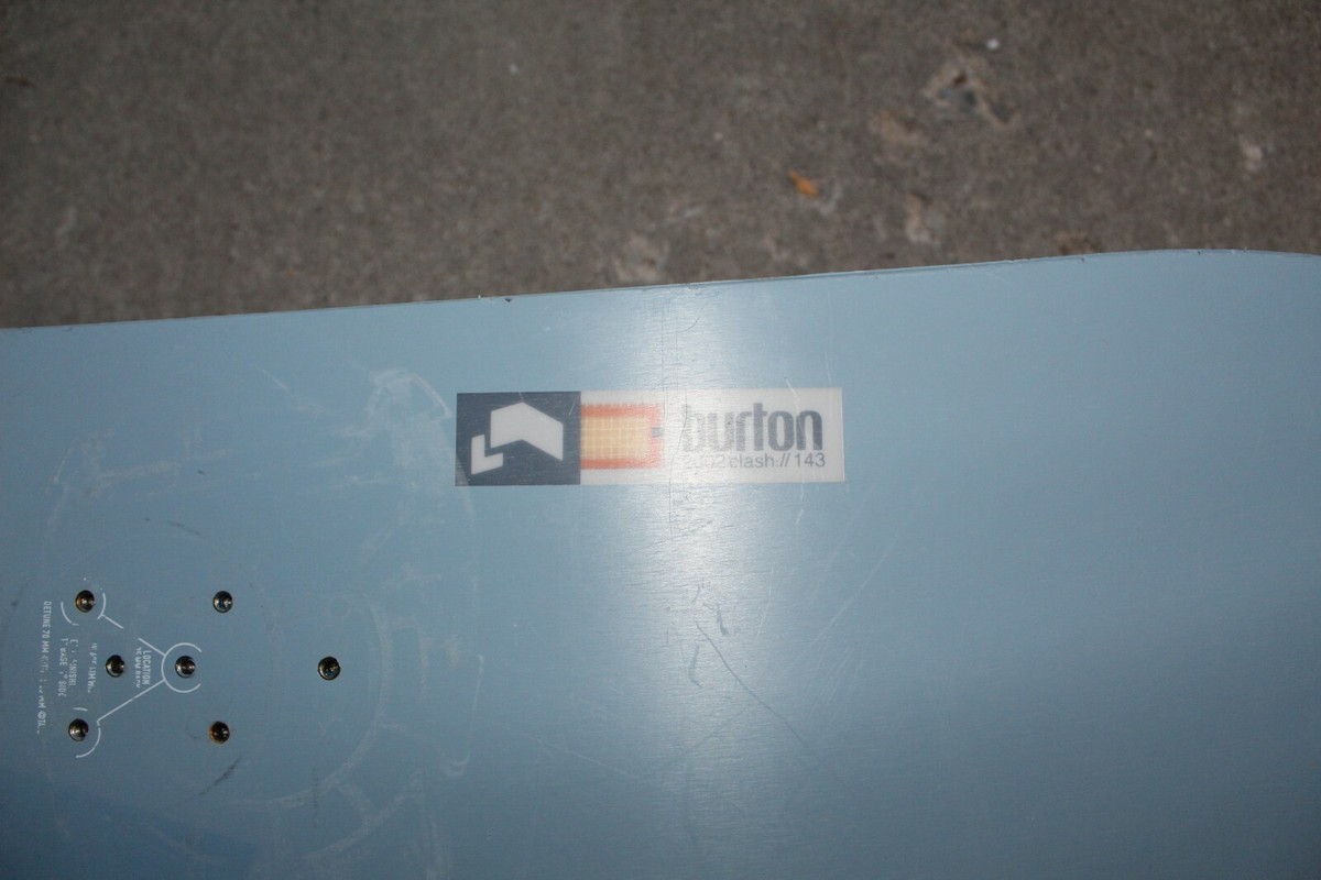 VINTAGE BURTON 2002 CLASH 143 CM SNOWBOARD | eBay