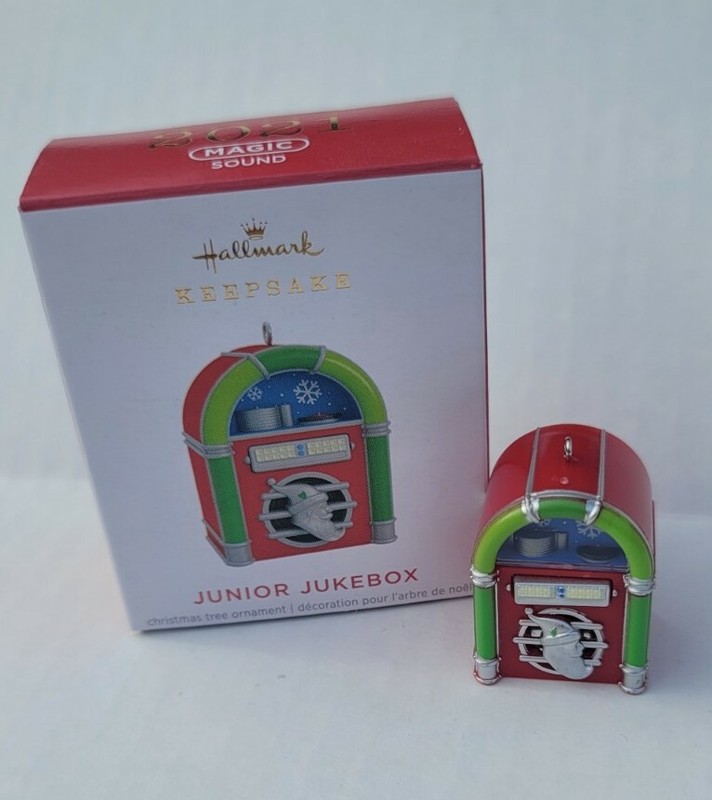 Hallmark 2021 Keepsake Miniature Ornament JUNIOR JUKEBOX Magic Sound  