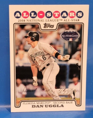 Dan Uggla 2B Marlins Topps Baseball Card #UH238 2008 All-Stars | eBay