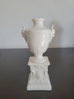 Nymphenburg Blanc De Chine Figural Satyr Miniature Urn/ Vase H  6 1/2''