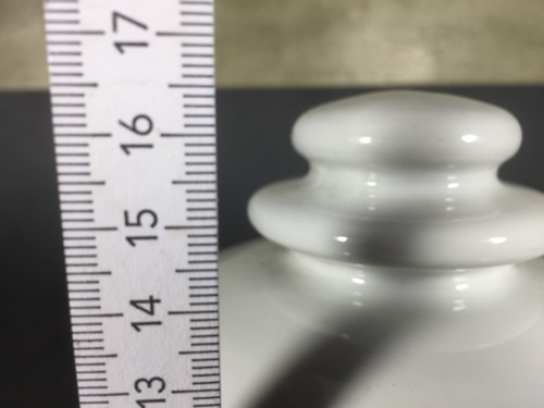 seltener Freileitungs Isolator aus Porzellan für Beleuchtung Straßenlampe E27 - Bild 4 von 10