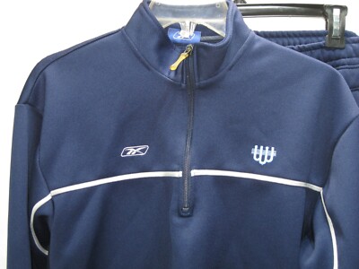 Reebok Track Suit Warmup Jacket and Workout Jogging Pants Mens Set