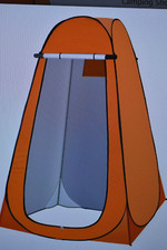 Ebriche Pop Up Privacy Shower Tent Portable Camping Shower Changing Room Orange