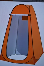 Ebriche Pop Up Privacy Shower Tent Portable Camping Shower Changing Room Orange